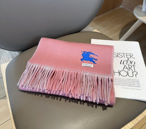 Burberry Two-Sided Fringed Scarf — hero